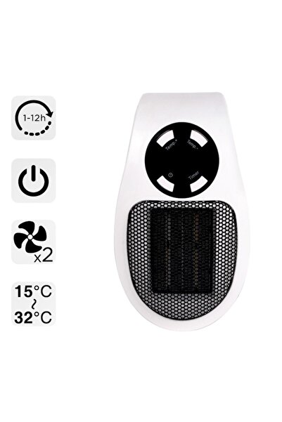 OEM Mini portable fan heater 400W with remote 11x7x17.5cm