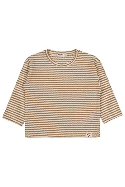 Civil Boys V23259 سترة مخططة على شكل قرص العسل لعمر 2-5 سنوات - بني لعمر 2-3 ...