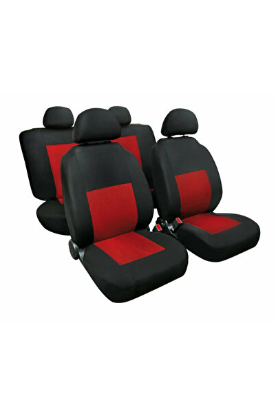 Lampa Sport seat covers 8pcs high-quality jacquard - Red/Black