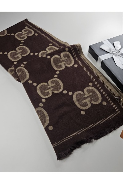 Webinay Home Double-Sided Imported g Pattern Wool Silk Cashmere Shawl Shoulder Wrap Scarf Cashmere Shoulder Shawl