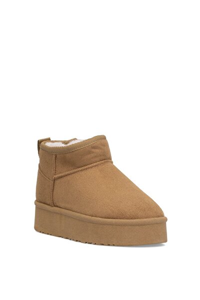 Ayakkabı Fuarı Elit SLLCY01 Γυναικείες φλατ μπότες καφέ