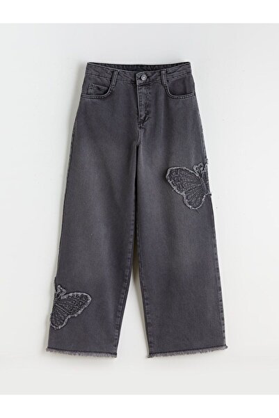 LC Waikiki LCW Kids Wideleg Kız Çocuk Jean Pantolon