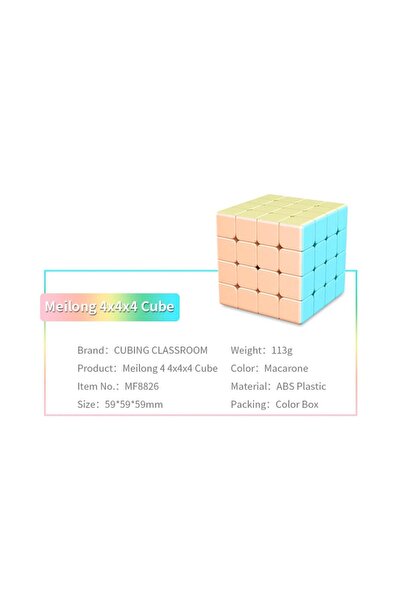 OEM Rubik's Cube 4x4x4 MoYu Mei-long Macarone