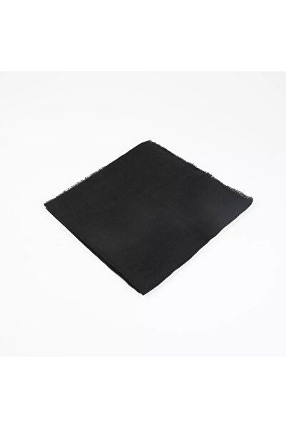 Hayrat Neşriyat Βαμβακερό κασκόλ με φλάμες (96x96 εκ. Μαύρο)