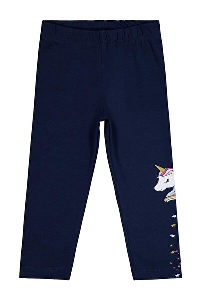 Civil Girls Κολάν με στάμπα Μονόκερος για 2-5 ετών - Ναυτικό μπλε 4-5 ετών