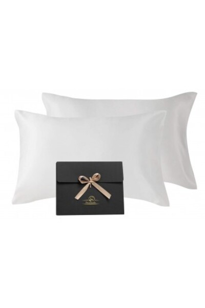 Casa de bumbac Față de pernă satinată pentru față și păr, Casa de Bumbac, set...