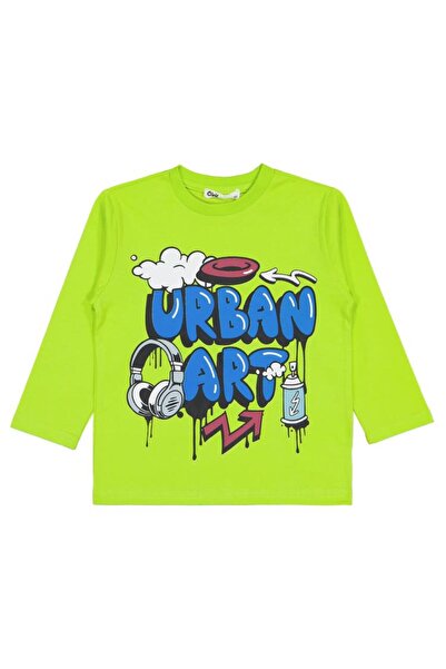 Civil Boys Urban Art Printed 2-5 Years Old Sweatshirt - Green 2-3 Years Old