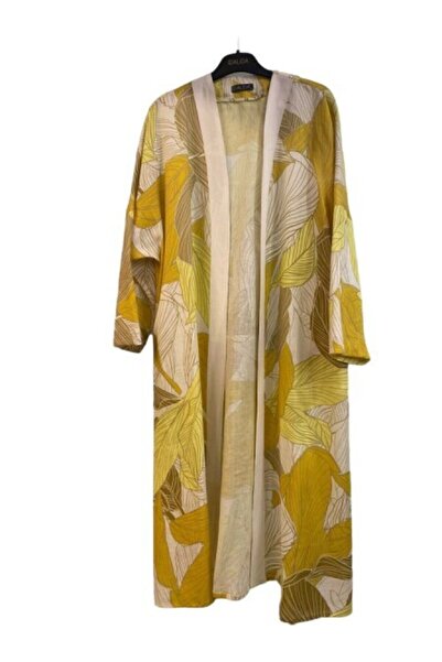 MISS DALIDA T24Y-8033 Desenli Kaftan Ceket OLİVE