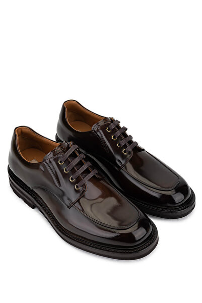 Tamer Tanca Erkek Hakiki Deri Kahverengi Klasik Ayakkabı