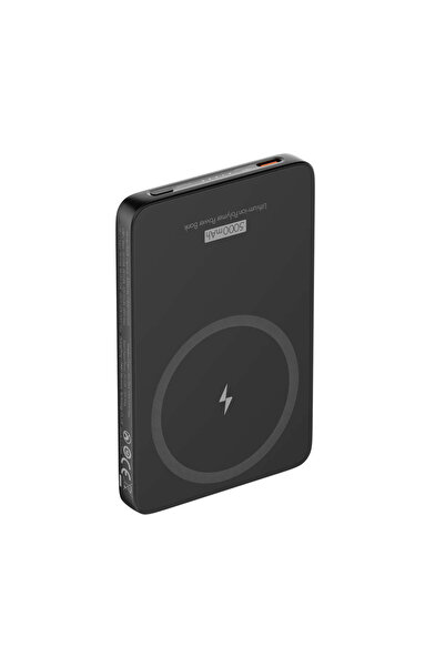 LDNIO بنك طاقة مغناطيسي لاسلكي بسعة 5000 مللي أمبير/ساعة - شحن لاسلكي سريع بقوة 15 وات PQ28