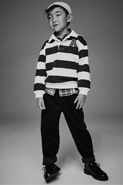 H&M Aplike Detaylı Rugby Tişörtü