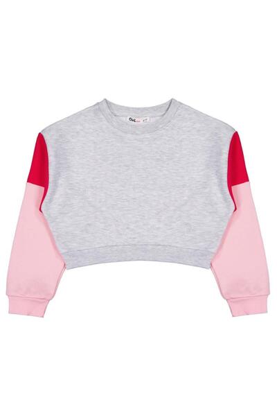 Civil Girls Good Vibes Only Printed 6-9 Years Old Sweatshirt - Gray 8-9 Years...