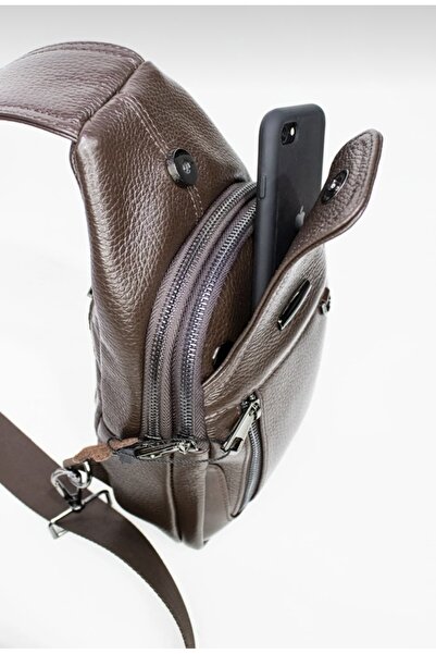 My Easy Shop Genuine Leather Bady Bag Cross Chest and Shoulder Bag