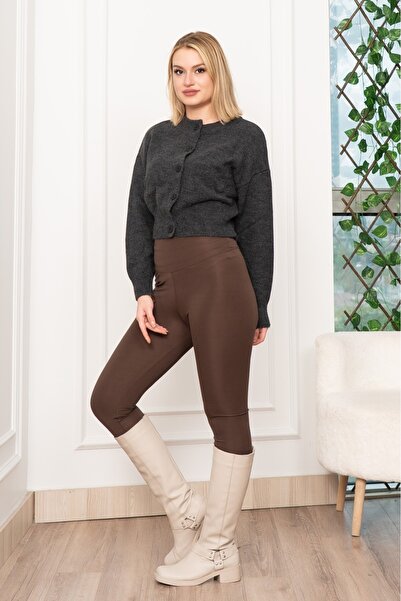 MissVina Zr Modal Trend Short Buttoned Blouse Cardigan 3549