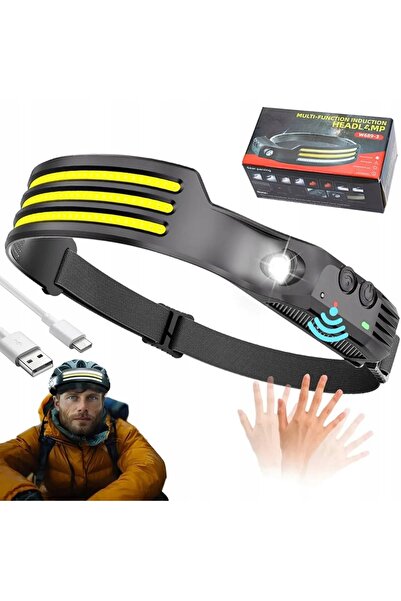 Other LATARKA TURYSTYCZNA CZOŁOWA NA GŁOWĘ CZOŁÓWKA MOCNA CZUJNIK RUCHU AKU