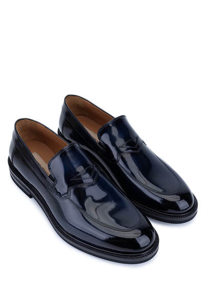 Tamer Tanca Erkek Hakiki Deri Lacivert Klasik Ayakkabı