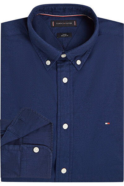 Tommy Hilfiger Erkek FLEX FLANNEL SOLID RF SHIRT MW0MW40469-THC7G