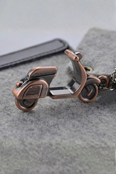 KDOT Retro Scooter Design Zinc Alloy Keychain – Bronze Color
