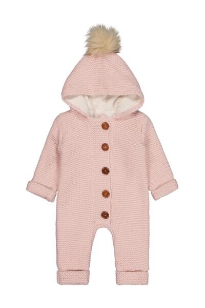 BEYBEK Hooded 3-12 Months Jumpsuit - Pink 6-9 Months