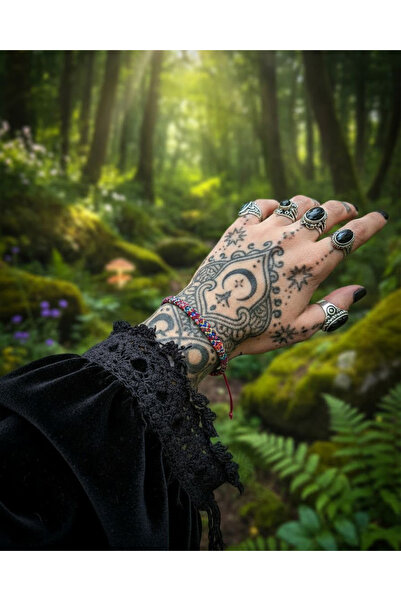 özgür güçlüoğlu tasarımları Hippie Tarzı Gotik Bileklik