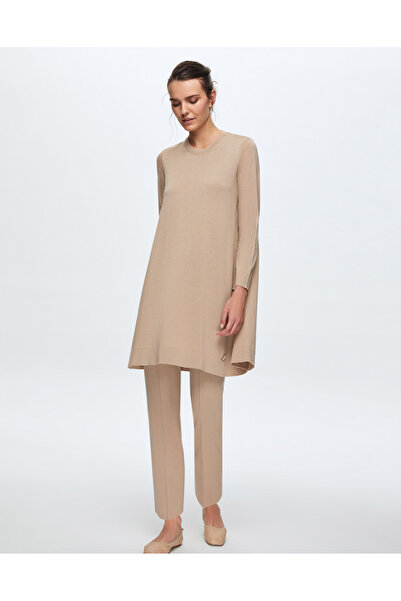 MISS DALIDA T24K-6010 Arkası Uzun Tunik COMO-CAREMEL