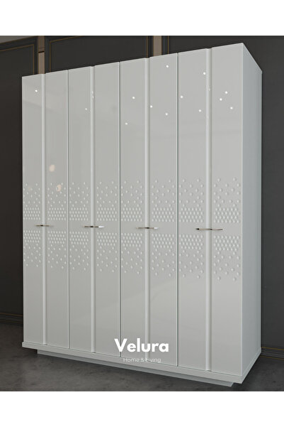 Velura Home & Living Yıldız 4 Kapaklı Dolap (Gardırop)