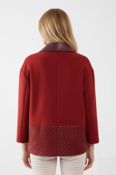 Deriderim Rosalie Red Women's Leather Coat