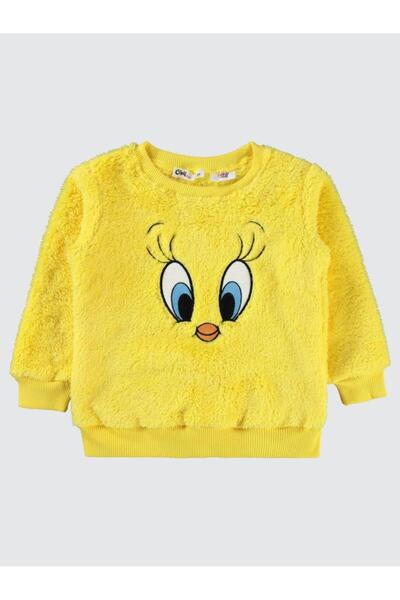 TWEETY 2-5 Yaş Sweatshirt - Sarı 4-5 Yaş