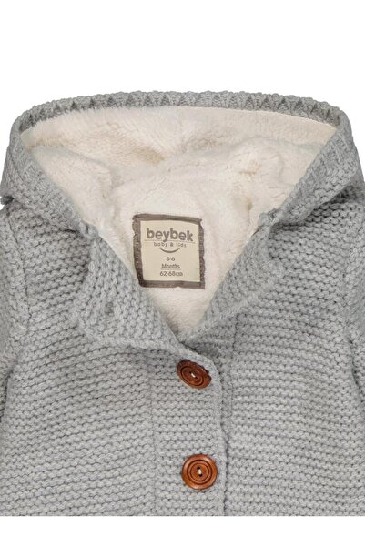 BEYBEK Hooded 3-12 Month Jumpsuit - Gray 3-6 Months