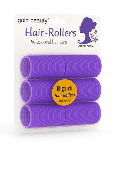 Gold Beauty Sünger Bigudi 6'Adet Orta Boy Cırtlı Bigudi Çap: 4cm & Hair Rollers Saç Bigudisi