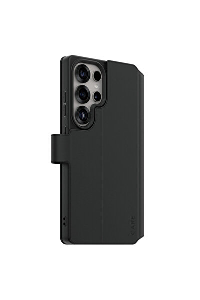 dalip Husă portofel PanzerGlass CARE cu suport pentru Samsung Galaxy S25 Ultra, neagră