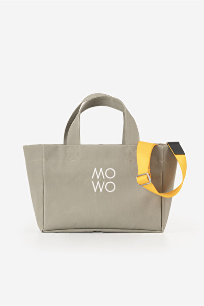 MOWO Mumlu Canvas Mini Tote Bag Kadın Çantası SAGE GREEN