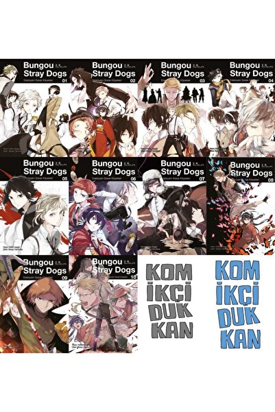 Gerekli Şeyler Yayıncılık Bungou Stray Dogs 1-2-3-4-5-6-7-8-9-10 manga seti (...
