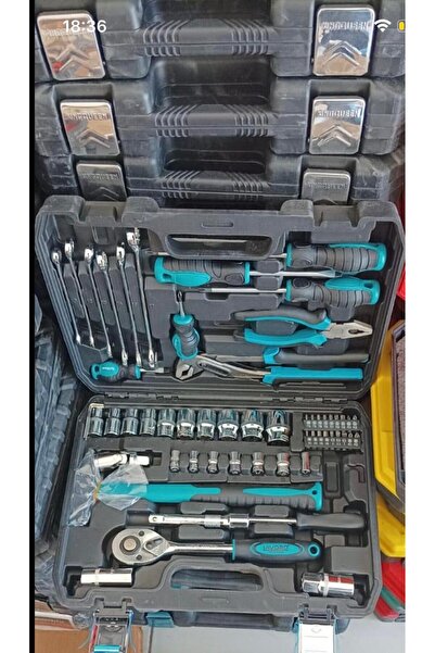 ATLT Model 58 Parça Lokma Anahtar Takımı 1-2 Ve 1-2 El Aletleri Seti 58 Parça