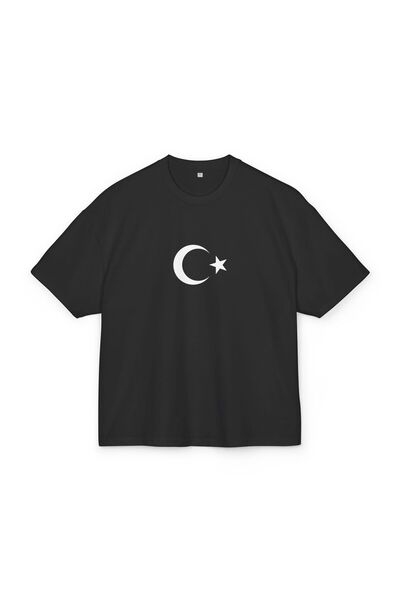 LORVEX تي شيرت قصة فضفاضة للجنسين بمناسبة يوم الجمهورية في <29> أكتوبر - نجمة...