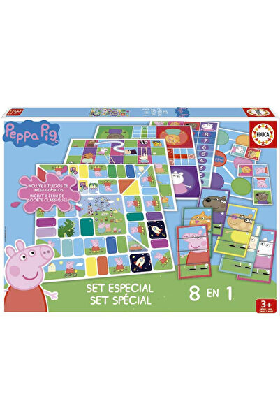 EDUCA Peppa Pig – Set of 8 games in 1 for children