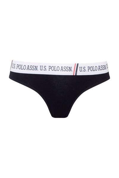 U.S. Polo Assn. Women's Cotton Navy Blue Slip&Navy Blue Bustier Set - Navy Blue - Ilc2.66Z46R7-Jlac