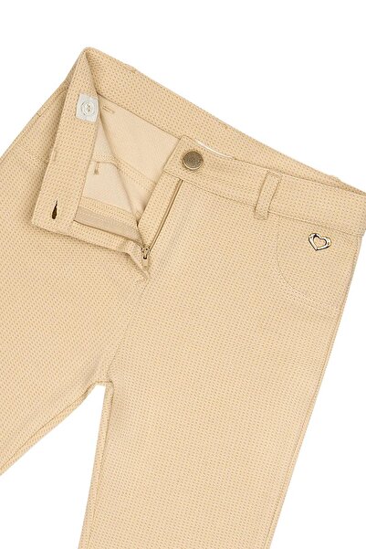 Miny Center Girl's Flared Silvery Knitted Pants Mnt25K214