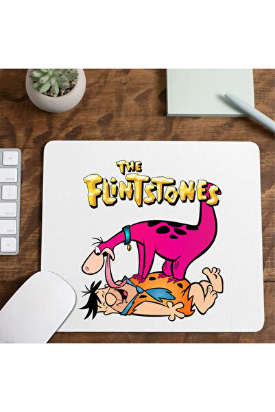OEM Mousepad The Flintstone Family Dino Fred Dinosaur Cat