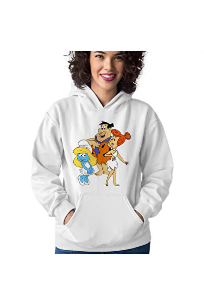 OEM Hanorac Femei Familia Flintstone Strumfita Strumfii