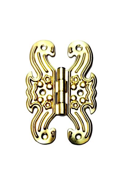 Skygo مفصلات زخرفية على شكل فراشة - كبيرة، صفراء، 100 قطعة