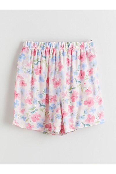 LC Waikiki LCW Kids Elastic Waist Floral Girl's Shorts Skirt
