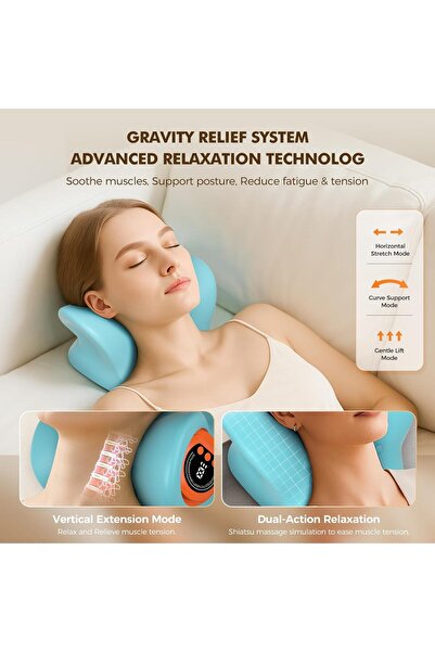 Generic Neck Massager 2025 – 3-in-1 Portable Massager with Heat & Stretch