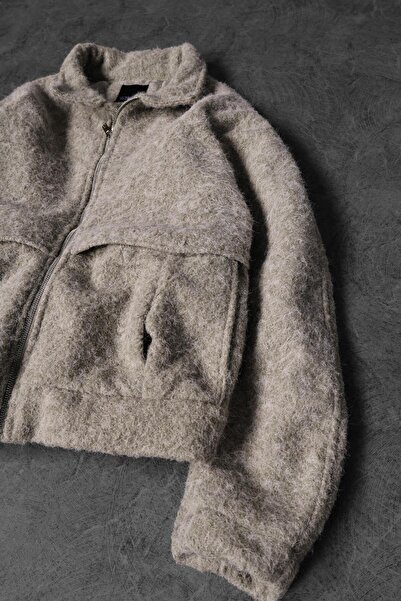 Slatra Чоловічий бежевий вовняний підкладковий кашеміровий піджак