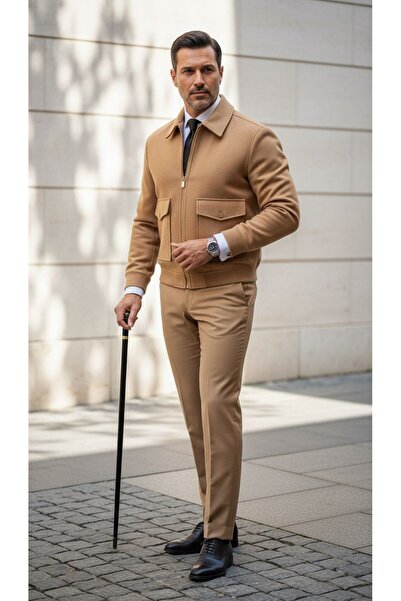 Plus Scorpion Men's Oversized Cashmere Coat Black – Thick Fabric Stylish Winter Coat