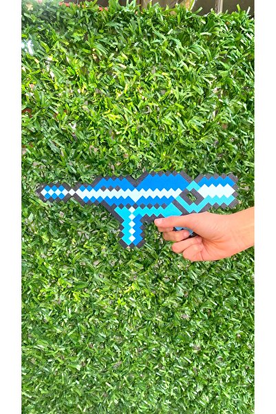 GiginGo Minecraft Piksel Silah - 30 cm Büyük Boy Minecraft Modlu Silahı