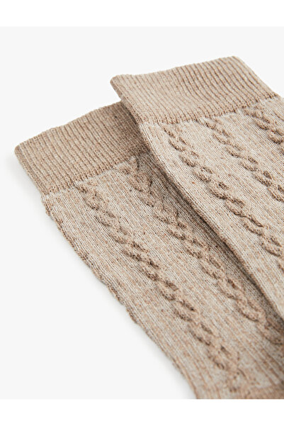 Koton Памучни чорапи с рибена кост