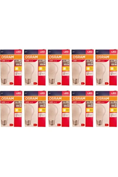 Osram 10'Lu 8.5w E27 Duylu 2700kelvin Sarı Işık 806 Lümen A+ Enerji Sınıfı Led Ampul