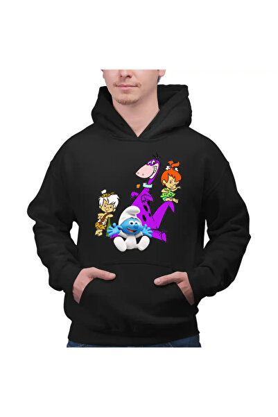 OEM Hanorac Barbati Familia Flintstone Dino Bebe Strumf Pebbles Bamm Bamm