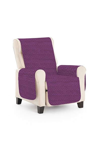 PATONE Armchair cover, quilted, 177x60cm, lavender